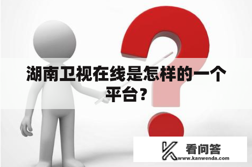 湖南卫视在线是怎样的一个平台？