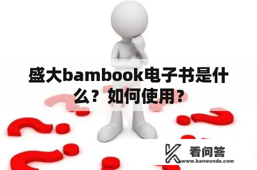 盛大bambook电子书是什么？如何使用？