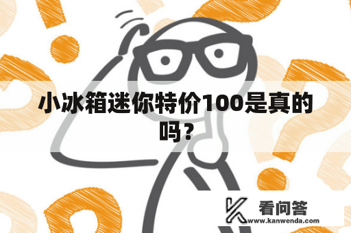 小冰箱迷你特价100是真的吗？