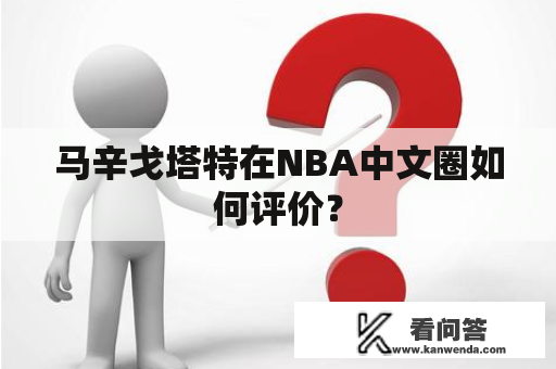 马辛戈塔特在NBA中文圈如何评价？