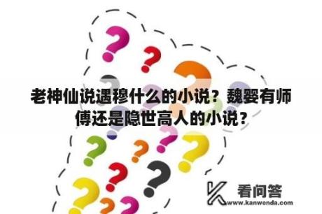 老神仙说遇穆什么的小说？魏婴有师傅还是隐世高人的小说？