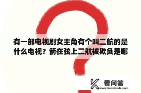 有一部电视剧女主角有个叫二航的是什么电视？箭在弦上二航被欺负是哪一集