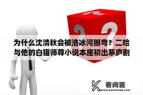 为什么沈清秋会被洛冰河掰弯？二哈与他的白猫师尊小说本座初出茅庐剧情？