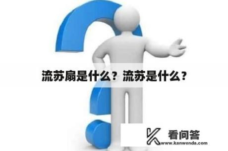 流苏扇是什么？流苏是什么？