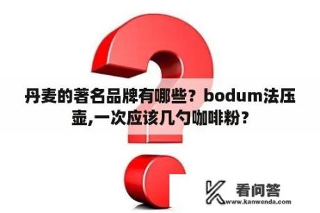 丹麦的著名品牌有哪些？bodum法压壶,一次应该几勺咖啡粉？