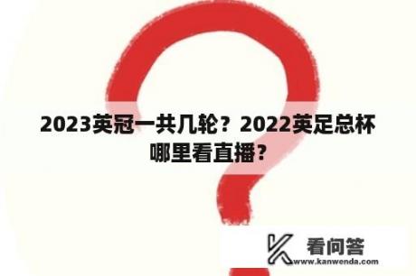 2023英冠一共几轮？2022英足总杯哪里看直播？