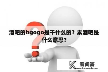 酒吧的bgogo是干什么的？素酒吧是什么意思？