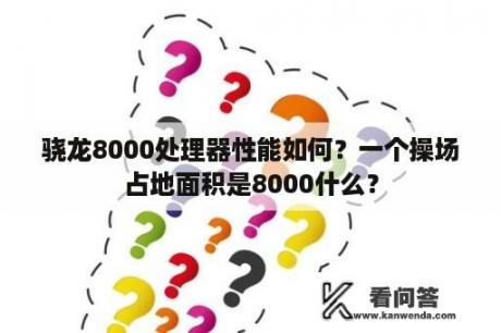 骁龙8000处理器性能如何？一个操场占地面积是8000什么？