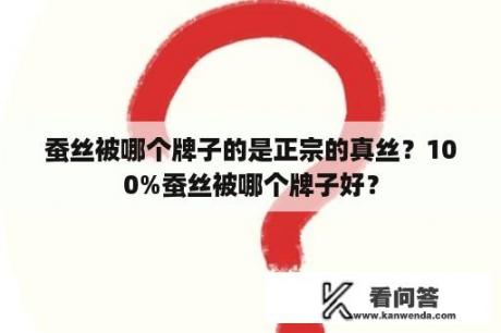 蚕丝被哪个牌子的是正宗的真丝？100%蚕丝被哪个牌子好？