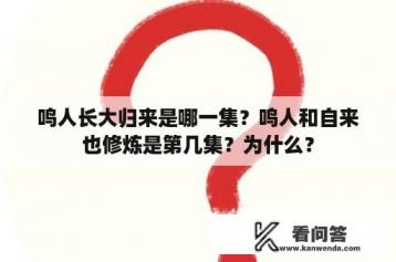 鸣人长大归来是哪一集？鸣人和自来也修炼是第几集？为什么？