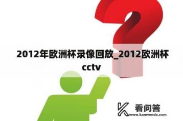  2012年欧洲杯录像回放_2012欧洲杯cctv