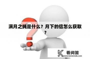 满月之蝇是什么？月下的信怎么获取？