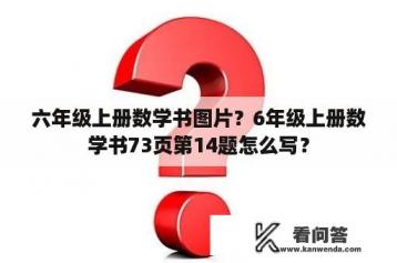 六年级上册数学书图片？6年级上册数学书73页第14题怎么写？