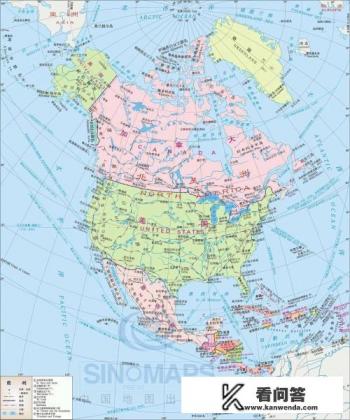 北美洲共有几个国家组成？北美洲