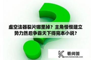 虚空法器裂片哪里掉？主角慢慢建立势力然后争霸天下得完本小说？