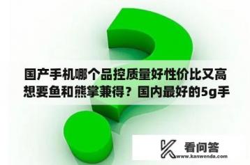 国产手机哪个品控质量好性价比又高 想要鱼和熊掌兼得？国内最好的5g手机排名？