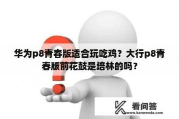 华为p8青春版适合玩吃鸡？大行p8青春版前花鼓是培林的吗？