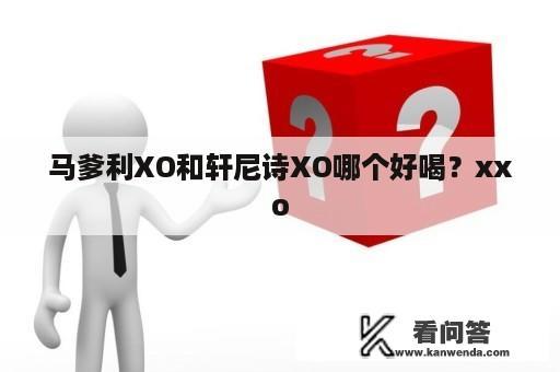 马爹利XO和轩尼诗XO哪个好喝？xxo