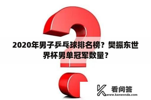 2020年男子乒乓球排名榜？樊振东世界杯男单冠军数量？