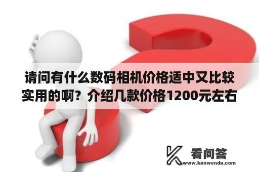 请问有什么数码相机价格适中又比较实用的啊？介绍几款价格1200元左右,功能方面到还可以的数码相机吧？