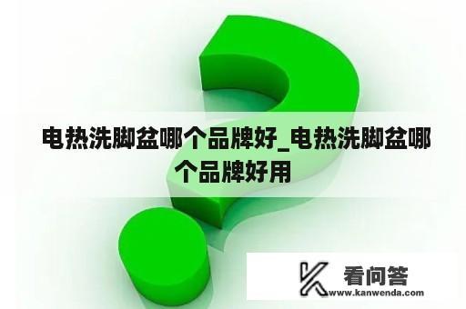  电热洗脚盆哪个品牌好_电热洗脚盆哪个品牌好用