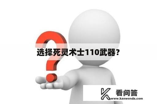 选择死灵术士110武器？