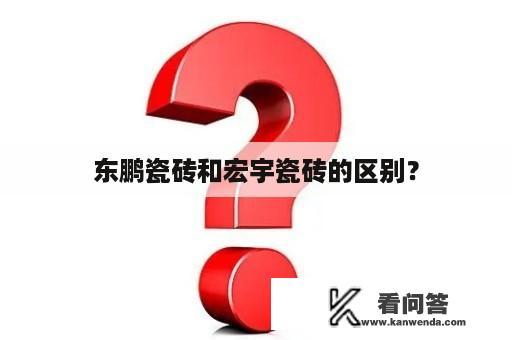 东鹏瓷砖和宏宇瓷砖的区别？