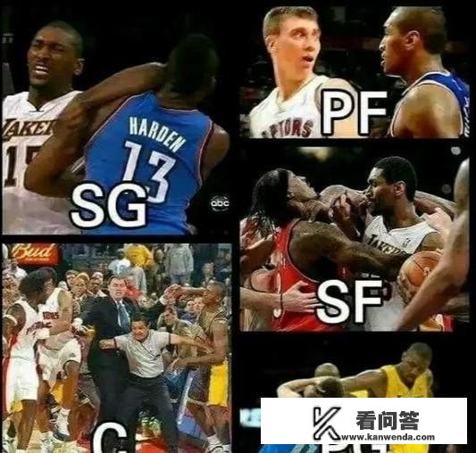 NBA里谁打架最猛？