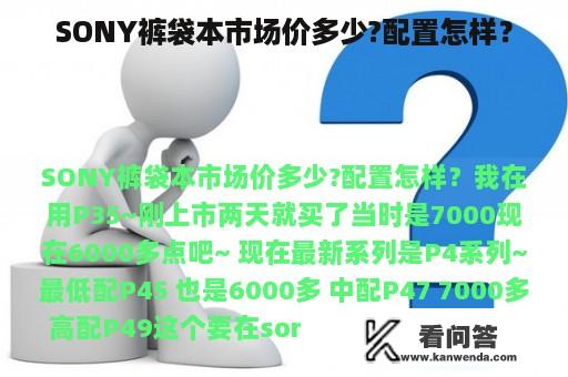 SONY裤袋本市场价多少?配置怎样？