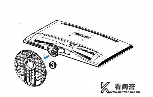 电脑显示器底座怎么拆？