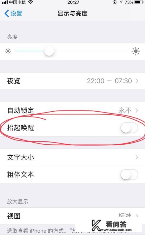 怎么设置苹果手机抬手机自动亮屏、手机亮屏光阴？