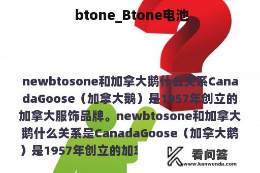  btone_Btone电池