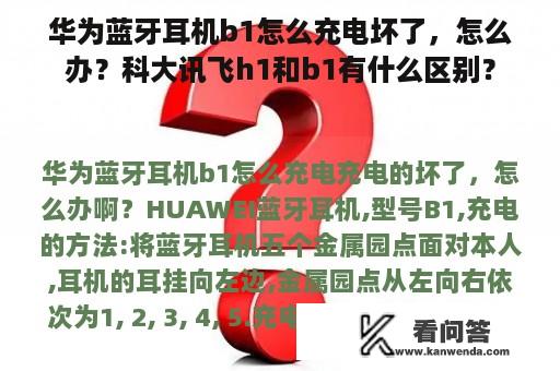 华为蓝牙耳机b1怎么充电坏了，怎么办？科大讯飞h1和b1有什么区别？