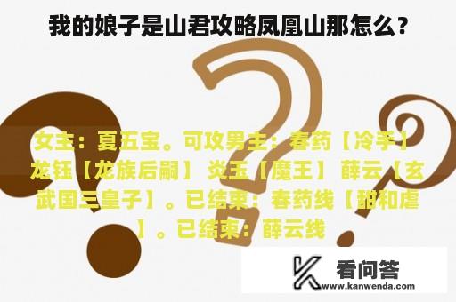 我的娘子是山君攻略凤凰山那怎么？