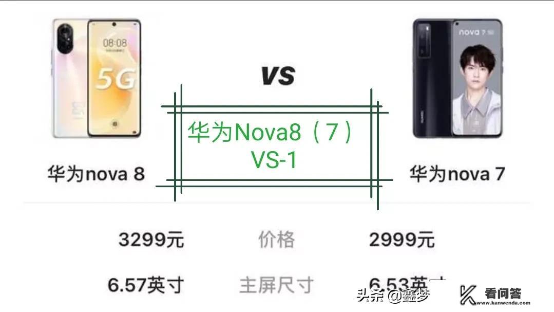 华为nova8和7有什么区别，哪个性价比更好