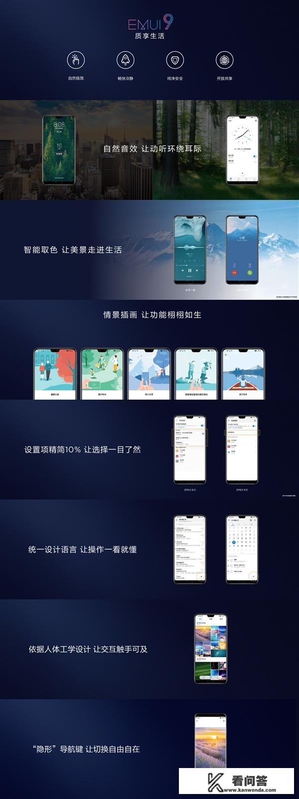 华为荣耀v9什么时候升级EMUI9.0