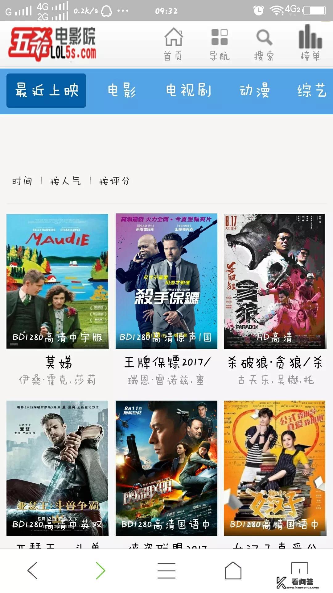 哪个网站可以看电影院上映的电影？