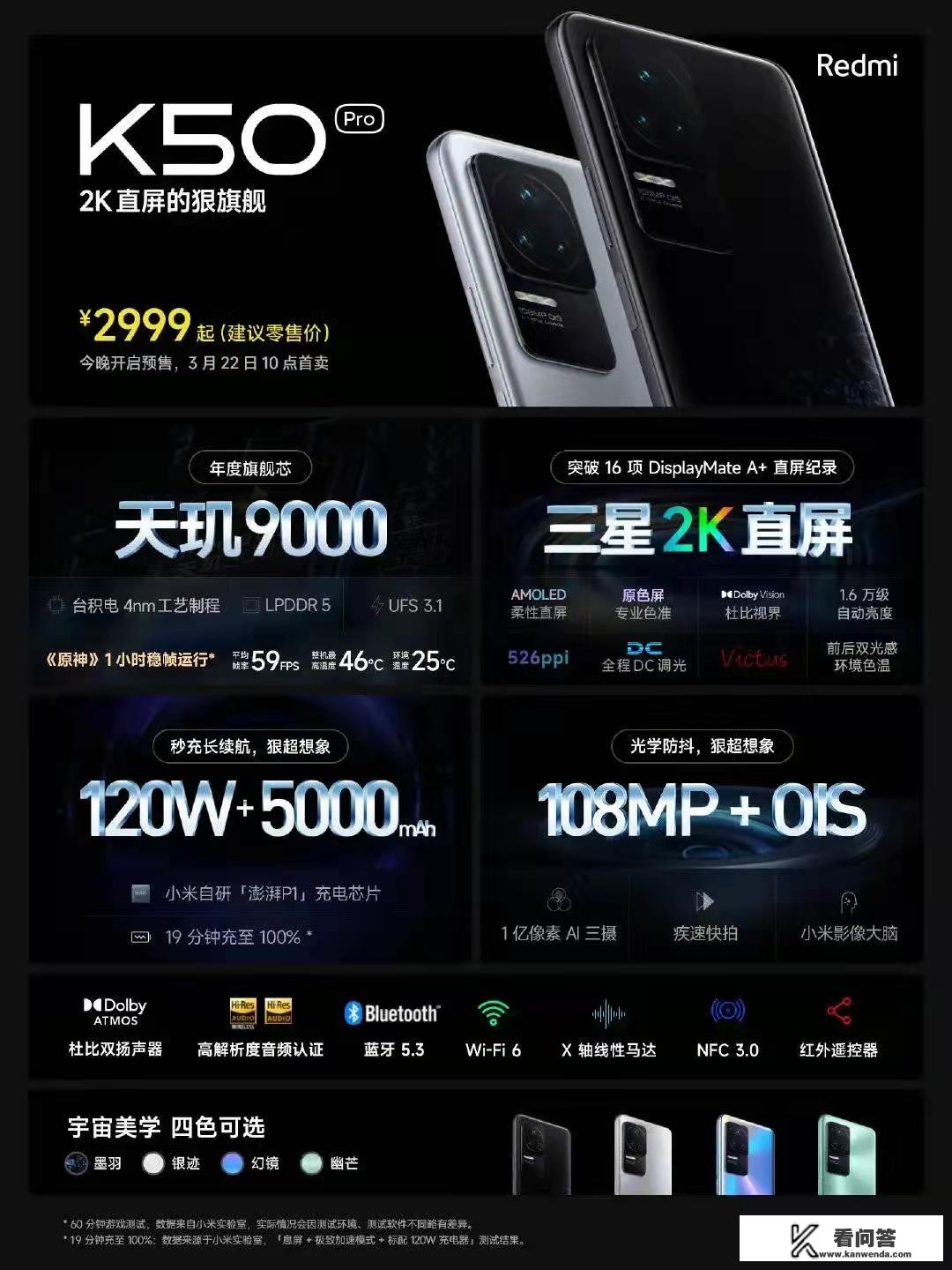 k50pro详细参数？