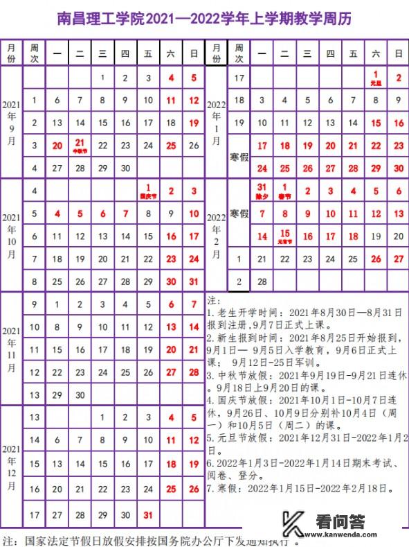 2022南昌理工学院放寒假时间? 2022南昌理工学院放寒假时间?