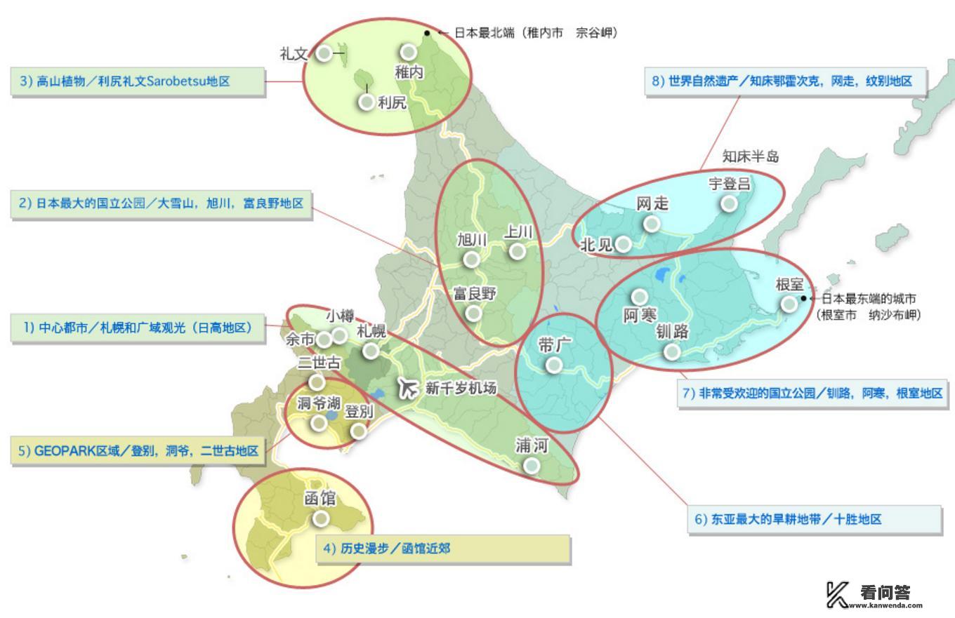 我预计明年一月底从札幌出发往道东或者道北，有推荐的行程的吗？