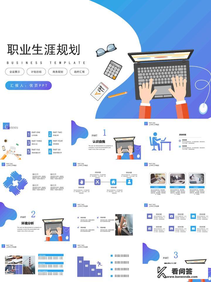 想找一款有关于职业规划的PPT模板，有没有什么好的介绍？