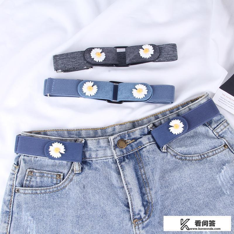 牛仔裤不想系皮带可以怎么弄？