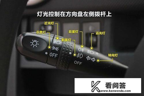雾灯怎么开？