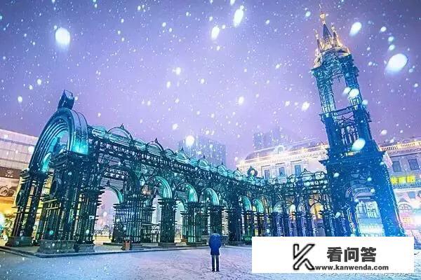 夜幕下的哈尔滨文案？