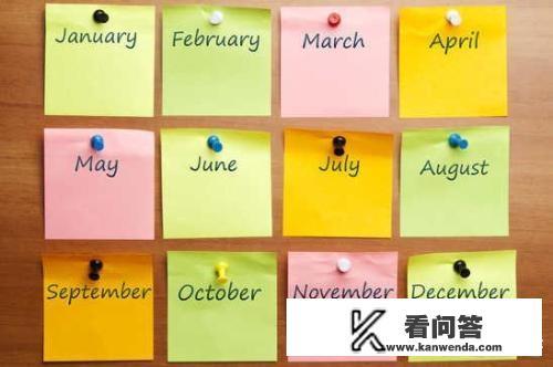 一月份至十二月份用英语怎么读？