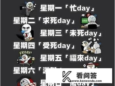 一周的星期用英文怎么写？