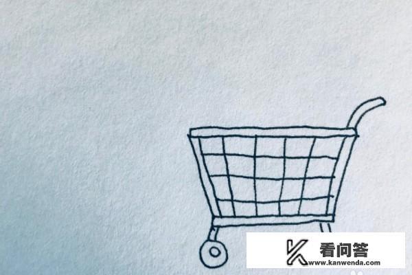 怎么绘画一个超市购物简笔画？