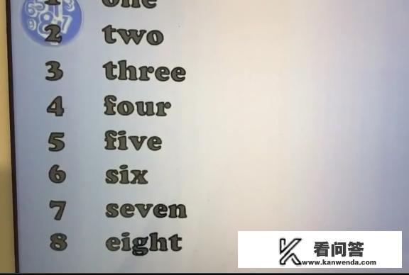 1到20的英语单词怎么写？