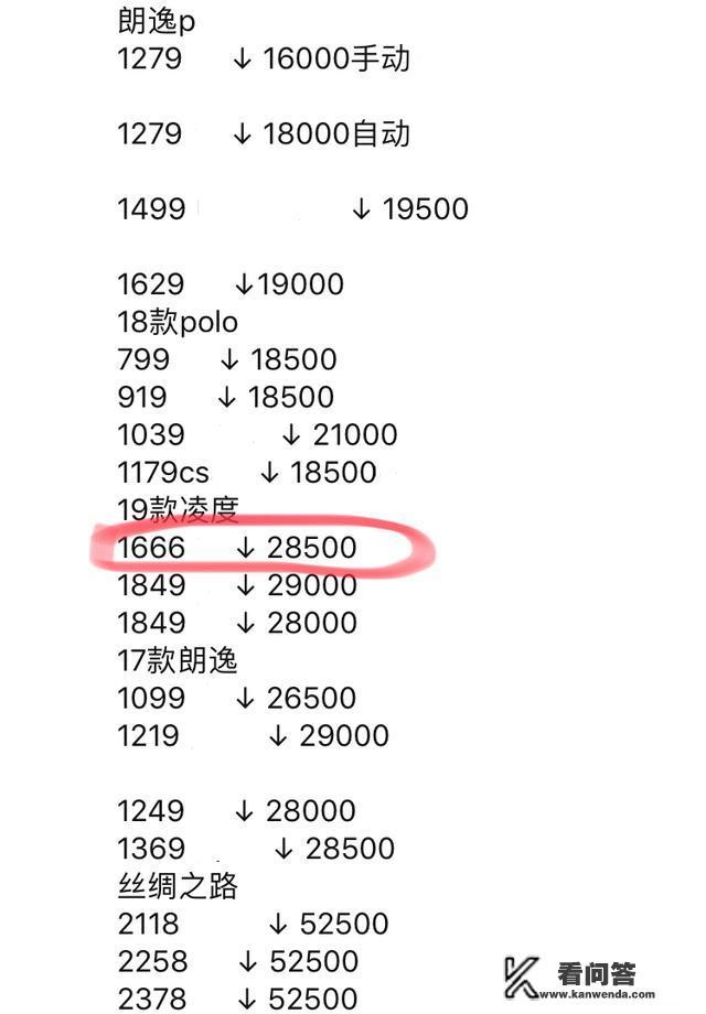 凌度1.4t自动风尚落地多少钱？