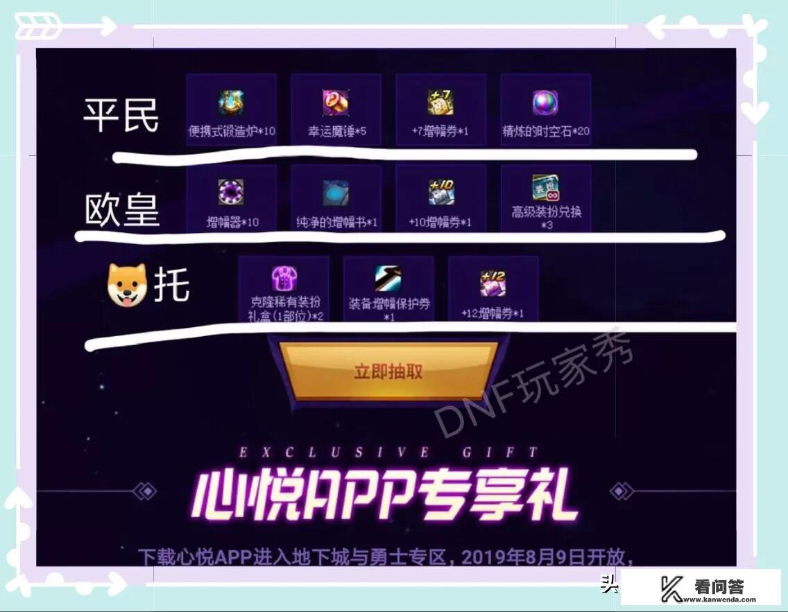 DNF心悦签到抽奖活动，你抽到了什么？有抽到12增幅券的吗？